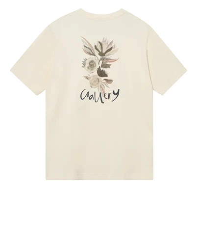 Mos Mosh Gallery - MMGMotion Flower T-shirt - Ecru